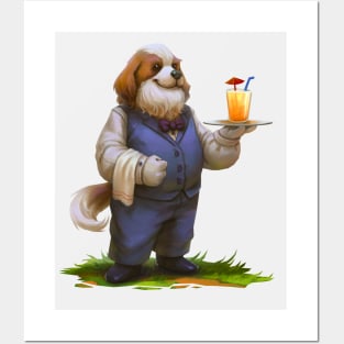 Dog Waiter Posters and Art